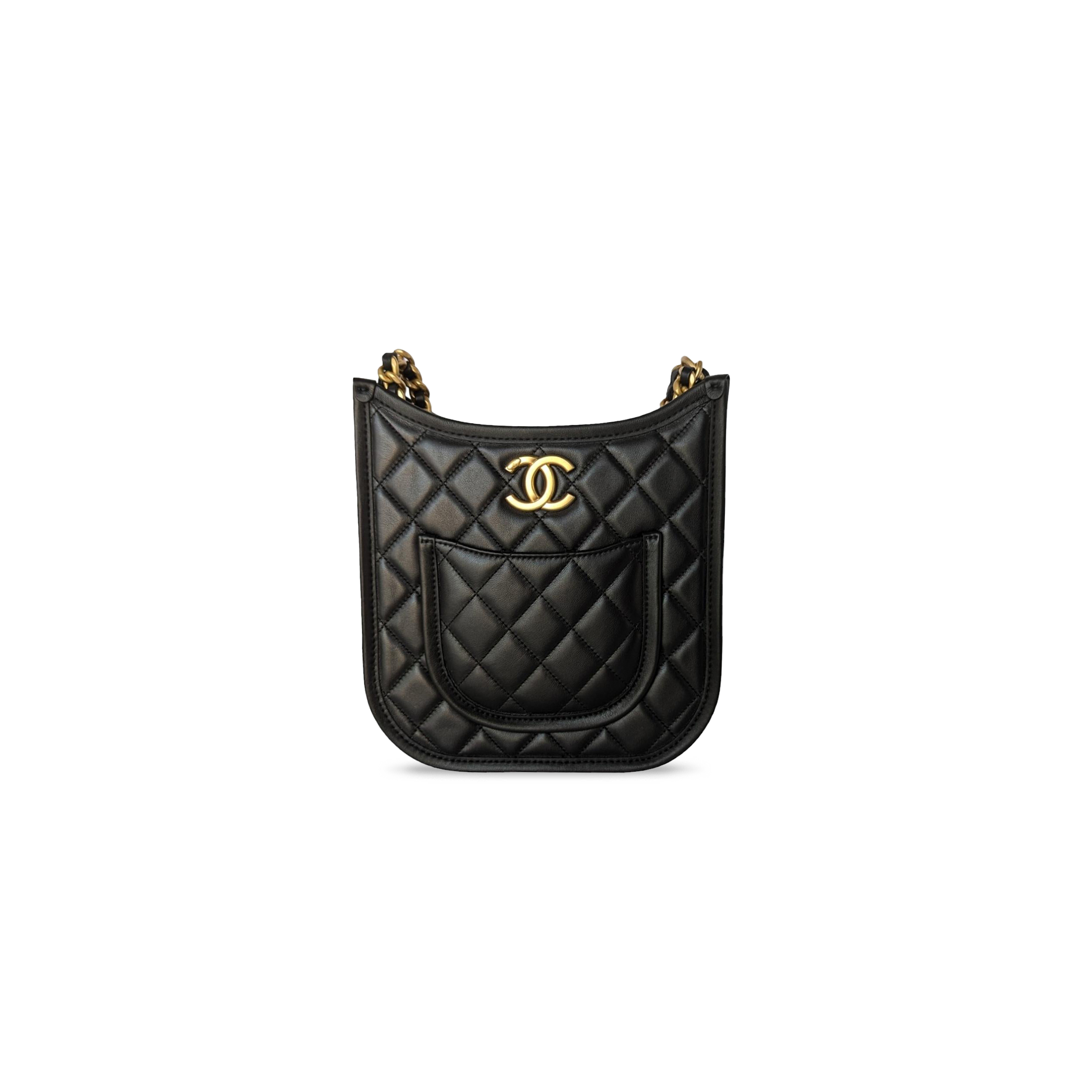 CHANEL MASTER CALFSKIN QUILTED CC HOBO HANDBAG AS4532 (24*22*6cm)